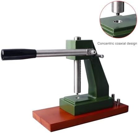 Watch Press Kit - Durable Repair Tool with Wooden Base, Interchangeable Heads & Sturdy Chassis for Efficient Watch Maintenance & Repair