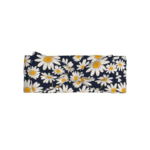 Elegant Daisy Navy Print Baby Girl Bows Headbands Baby Girls Newborn Headbands Infant Toddlers 0-6 Months