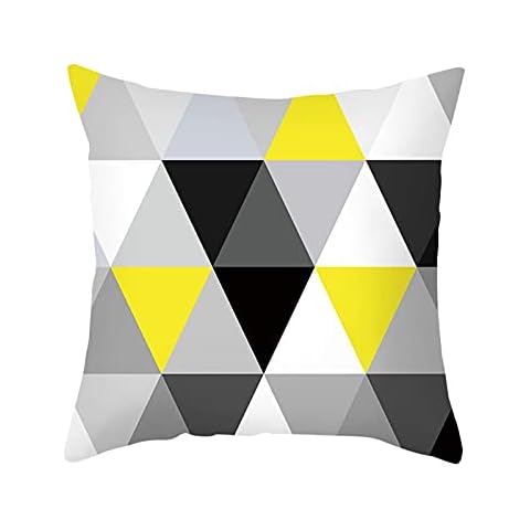 Daesar Kids Throw Pillow Cover, Triangle Pattern Cover