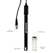 Water PH Meter 0-14 Probe BNC Connector, 300cm Cable for PH Meter Monitor Controller Test Sensor, Replacement Kit for Aquarium Hydroponics Plant Pool Spa (300cm pH Probe Electrode)