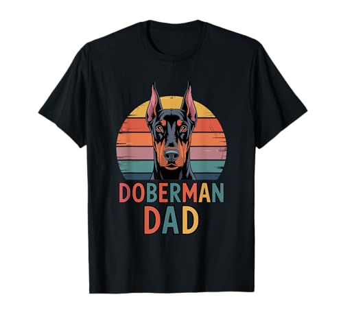 T-shirt retro Doberman Dad Pinscher Dobbie