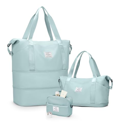 Expandable Duffle Bags for Women, Foldable Travel Bags, Large Weekend Bag