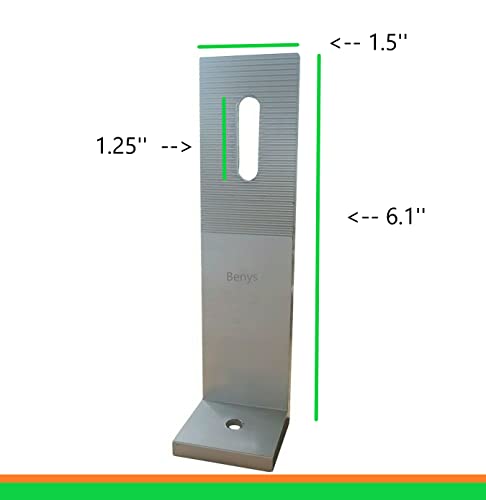 Suportes de montagem de painel solar 15,5 cm, pacote com 6