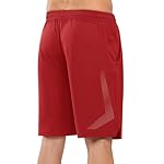 NORTHYARD Men's 10" Athletic Basketball Shorts with Zipper Pockets Quick Dry Lightweight Running Workout Gym Tennis Shorts - Image 2