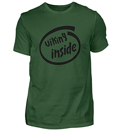 T-shirt Viking vert XL homme haut de gamme coupe ample anti-déformation