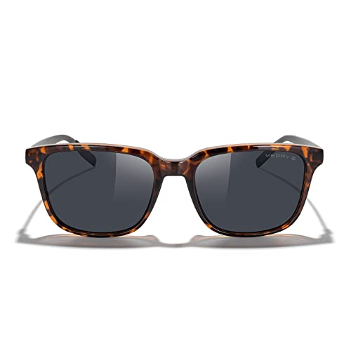 MERRY'S Unisex Rectangle Polarized Sunglasses Vintage Sun Glasses For Men/Women Aluminum Legs