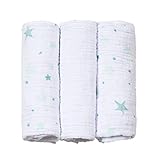 Cueiro Soft Estampado, Papi Textil, Verde, 80cmx80cm, Pacote de 3