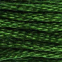Image of DMC 117-986 6 Strand Embroidery Cotton Floss, Very Dark Forest Green, 8.7-Yard