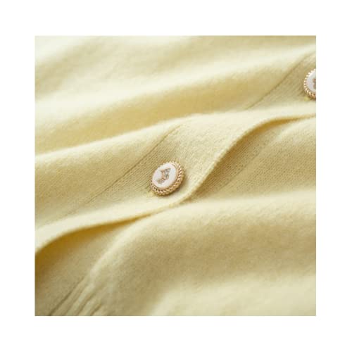 Solid Open Front Knitted Cardigan Cashmere Sweater for Women3