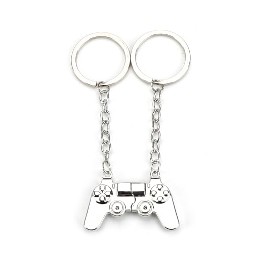 Image of Tranbath Game Controller Keychain Set, Funny Gifts for Women, Mum, Sister, Or Good Friend, Personalised Keyrings, Gifts for Gamers, Kids, Couples, Sentimental Presents for Mum
