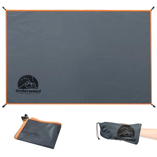 Underwood Aggregator - Underwood Aggregator Tent Footprint - Waterproof Camping Tarp with Heavy Duty Grommet, Ultralight Outdoor Tent Floor Mat, PU3000mm Ground Sheet for Backpacking, Hiking, Hammock, Picnic, Beach