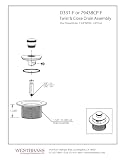 Westbrass 1-1/10.2 cm NPSM (1-5/20.3 cm-16 UNC-2A) Drobny gwint Twist & Close Korek spustowy wanny, chrom, 79438CP-F