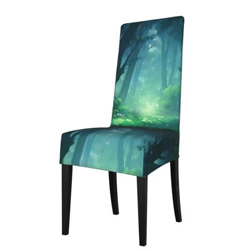 YYHWHJDE AEKGOHP - Fundas extraíbles para sillas de comedor, suaves, cómodas, resistentes a las arrugas, no necesita planchado, elásticas para la mayoría de sillas sin reposabrazos