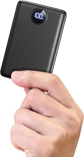 Power Bank Fast Charging 10000mAh 22.5W Portable Charger(USB-C Input & Output) PD 3.0 QC 3.0 External Mobile Phone Battery with LED Display Compatible with iPhone 17 16 15 14 13 12 Pro Max and More