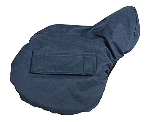Housse de selle QHP bleu en taille unique pour équipement cavalier