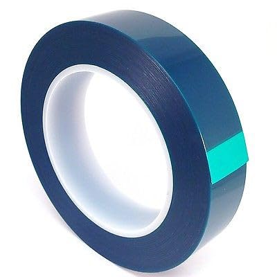 Image of High Temp Masking Supply 1 inch x 72 Yards 400ºF Green Polyester PET Tape