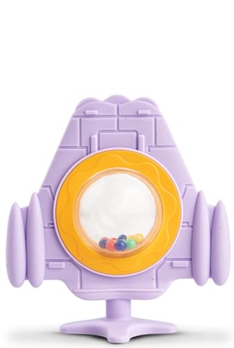 Image of MOPPETS Infant Baby Silicone Teethers (Spaceship Purple)