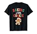 Funny Baking A Little Cookie Pregnancy Announcement Mom Xmas T-Shirt