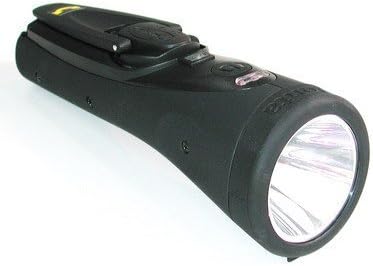 FreeplayJonta self powered wind up LED Torch - high power 1 Watt Star LED - Rechargeable Battery Included (Black Rubberised)