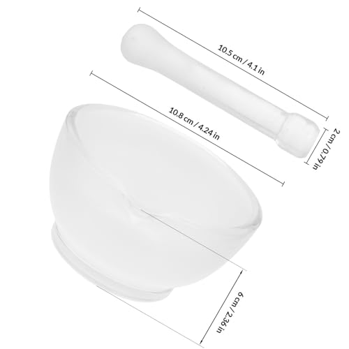 Mortero de vidrio de 80ml multifuncional ideal para moler hierbas en la cocina 2