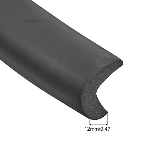 Image of uxcell Corner Guards Edge Protectors 6.56ft(2M), Foam Safety Bumper L Shape for Furniture Corner Table Edge Guard, Black