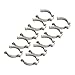 10 Pcs Spring Terry Clips, Open Type Manganese Steel Tool Holders for Brooms Brushes Rakes Pipes Heavy Duty Garage and Workshop Organization(38MM)