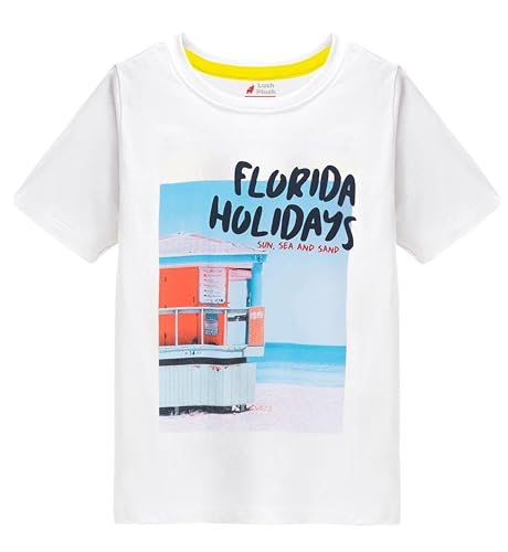 Image of Lush Plush Boys High GSM Cotton Half Sleeve Printed Cotton T-Shirt