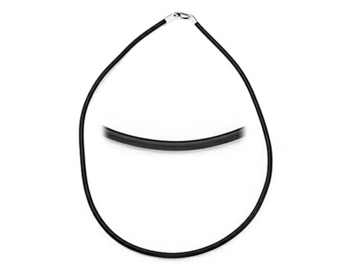 Zable Sterling Silver 3Mm Rubber Necklace 18 Inches For Use With Beads #TOP25