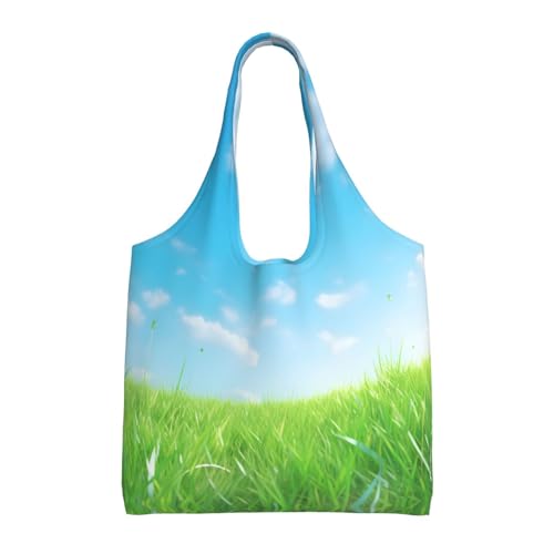 grass flat Shoulder bag - convenient to carry, suitable for shopping, work and study