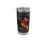 Germany Hockey Goalie Mask German Flag Stainless Steel Insulated Tumbler