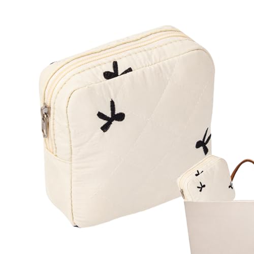 Bolsa De Almacenamiento Sellos - Bolsillo Diario | Bolsa De Acolchado Vintage Portátil Y Elegante Con Cremallera, Bolsillos Menstruales, Soporte De Lactancia, Bolsas De Toalla