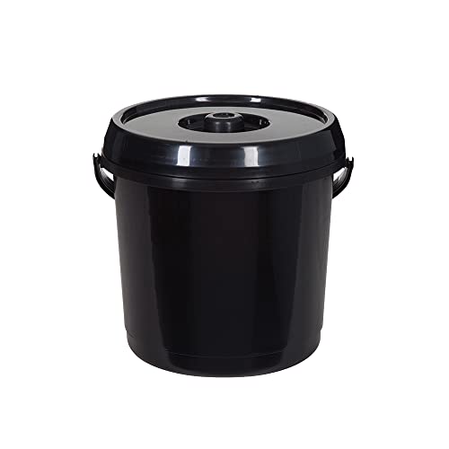 ACCURATE 14 Litre Nappy Bucket with Lid (BLACK)