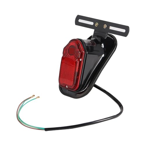 Faro trasero de motocicleta Custom con soporte de matrícula en metal resistente