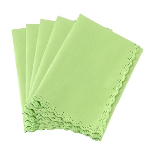 Alnicov Paño de limpieza de pulido de microfibra para guitarra, violín, piano, clarinete, trompeta, saxo, instrumento musical verde