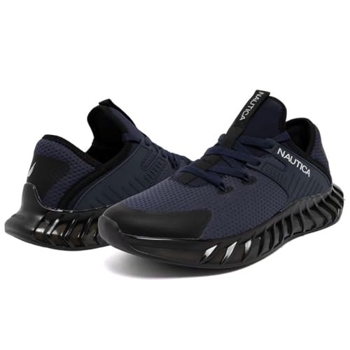 Image of Nautica Men's Casual Fashion Sneakers - Lightweight Lace-Up Athletic Walking Shoes for Gym & Tennis, Comfortable