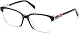 emilio pucci sale Protective case Included Emilio Pucci Unisex EP5185 Sunglasses, Black/Crystal, 55