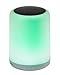 Produktbild LED-Highlights Led Stimmungslicht Bluetooth Lautsprecher 16 Farben 9,5 x 14,5cm Tischlampe mit Bluetooth Lautsprecher Outdoor Lautsprecher Lampe Musikbox Lampe Bluetooth Box (Schwarz)