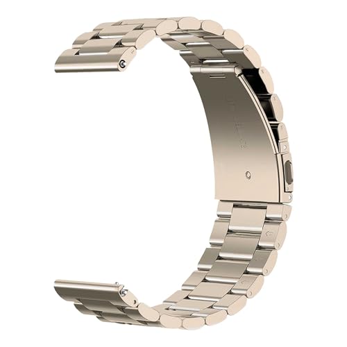 OcioDual Correa Reloj Correa Metálica Acero Inoxidable Color Oro Blanco 22mm Correa Reloj Inteligente Reloj Hombre Smartwatch Mujer Pulsera Hombre Reloj Mujer Pulseras Universales