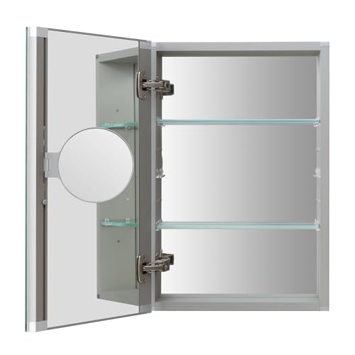 DURLDENG Medicine Cabinet with 3x Magnifier