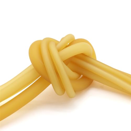 flexiable rubber Nature Latex Rubber Hoses ID 1.6mm 18mm High Resilient Elastic Tube Yellow 1 meter 3 meter drain elastic (Size : 3 meters, Color : OD 2mm(Solid))