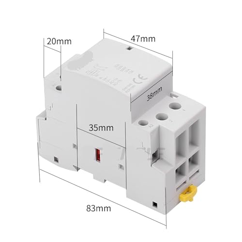 Contacteur modulaire 32A 2NO pour tableau électrique rail DIN domestique