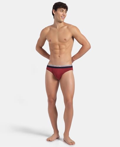 Image of Jockey US49 Men's Super Combed Cotton Solid Brief with Ultrasoft Waistband (Pack of 2)