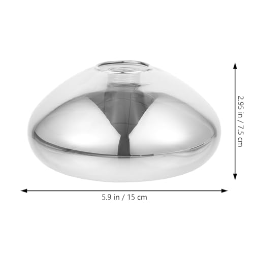 Image of Gadpiparty Ceiling Lampshade Smoke Glass Light Cover for Fixture Modern Decorative Light Shade for Dining Room Living Room Kitchen and Lighting