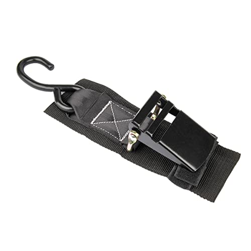 Jchl Nylon Marine Boat Trailer Transom Tie-Down Securing Straps 2" X4' Adjustable Ratchet Kayak Canoe Bow Stern Tie Down Straps 2100 Lbs Capacity 2-Pack Black #TOP6