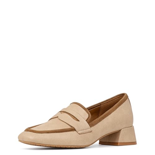Image of Donald Pliner Women's Tristina Penny Loafer Heel - 1.3 inch Block Heel Shoes for Comfort, Slip On Women's Heels