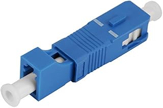 Hilitand Fiber Optic Adaptor, SC Male to LC Female Single Mode Fiber Optic Hybrid Optical Adaptor Converter for Network & Optical Communication
