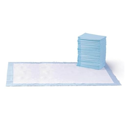 Amazon Basics Lot de 40 Protections pour déjections Canines, Anti-Fuite, 5 Couches, Surface à séchage Rapide, Taille gigantesque, pour Chiens et Chiots, Bleu/Blanc