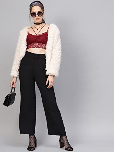 Image of Sassafras Women Flared Buckle Belted Pant