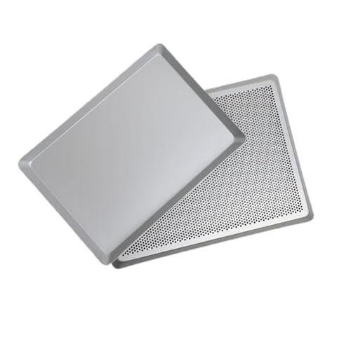 Plat de cuisson rectangulaire perforé 40X40cm pour pain et pizza - 2