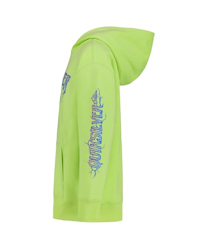 Image of Quiksilver Boys' Pullover Hoodie Sweatshirt, Soft & Comfortable Fleece, Front Pocket
